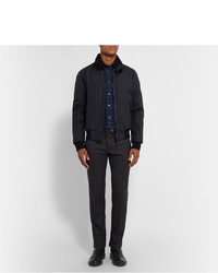 Мужские черные кожаные ботинки от Brioni