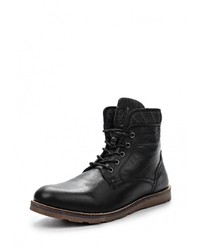 Мужские черные кожаные ботинки от Burton Menswear London