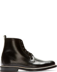Мужские черные кожаные ботинки от Carven