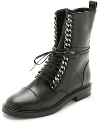 Женские черные кожаные ботинки от Casadei