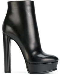 Женские черные кожаные ботинки от Casadei