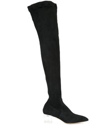 Женские черные кожаные ботинки от Charlotte Olympia