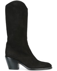Женские черные кожаные ботинки от Chloé