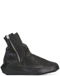 Мужские черные кожаные ботинки от Cinzia Araia