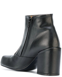 Женские черные кожаные ботинки от Aalto