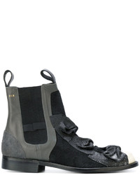 Женские черные кожаные ботинки от Comme des Garcons
