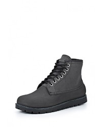 Мужские черные кожаные ботинки от Crocs