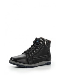 Мужские черные кожаные ботинки от Crosby