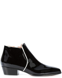 Женские черные кожаные ботинки от Derek Lam
