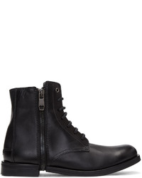 Мужские черные кожаные ботинки от Diesel