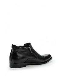 Мужские черные кожаные ботинки от Dino Ricci