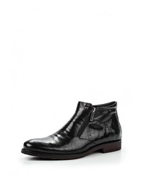 Мужские черные кожаные ботинки от Dino Ricci