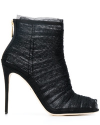 Женские черные кожаные ботинки от Dolce & Gabbana