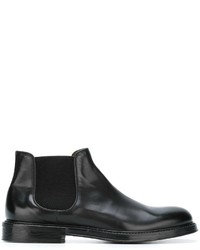 Мужские черные кожаные ботинки от Doucal's