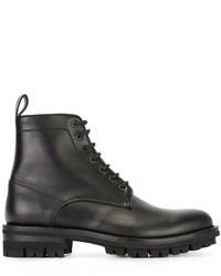 Мужские черные кожаные ботинки от DSQUARED2