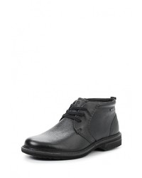 Мужские черные кожаные ботинки от Ecco
