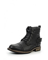 Мужские черные кожаные ботинки от Elong