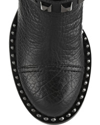 Женские черные кожаные ботинки от Miu Miu