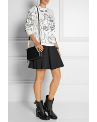 Женские черные кожаные ботинки от Miu Miu