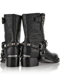 Женские черные кожаные ботинки от Miu Miu