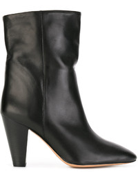 Женские черные кожаные ботинки от Etoile Isabel Marant