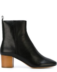Женские черные кожаные ботинки от Etoile Isabel Marant