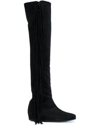 Женские черные кожаные ботинки от Etro