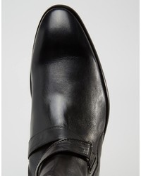 Мужские черные кожаные ботинки от Aldo