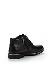 Мужские черные кожаные ботинки от Francesco Donni