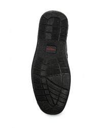 Мужские черные кожаные ботинки от Francesco Donni