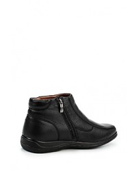 Мужские черные кожаные ботинки от Francesco Donni