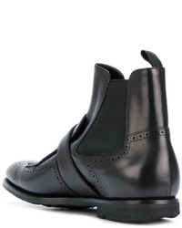 Мужские черные кожаные ботинки от Church's