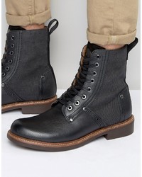 Мужские черные кожаные ботинки от G Star