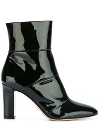 Женские черные кожаные ботинки от Gianvito Rossi