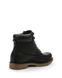 Мужские черные кожаные ботинки от Goor