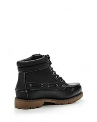 Мужские черные кожаные ботинки от Goor