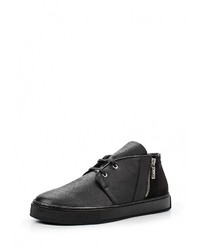 Мужские черные кожаные ботинки от GUARDIANI SPORT