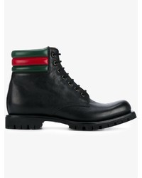 Мужские черные кожаные ботинки от Gucci