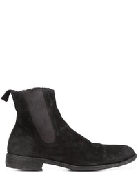 Мужские черные кожаные ботинки от Guidi