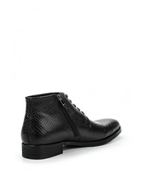 Мужские черные кожаные ботинки от Guido Grozzi