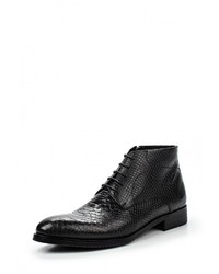 Мужские черные кожаные ботинки от Guido Grozzi