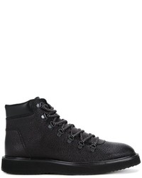 Мужские черные кожаные ботинки от Hogan