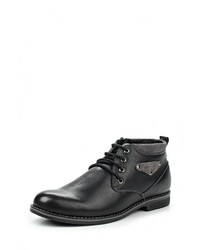 Мужские черные кожаные ботинки от iD! Collection