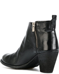 Женские черные кожаные ботинки от Officine Creative