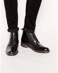 Мужские черные кожаные ботинки от Ikon