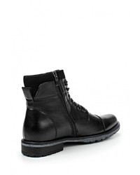 Мужские черные кожаные ботинки от Instreet