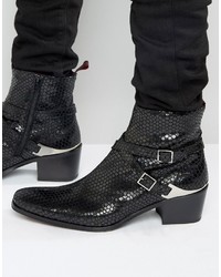 Мужские черные кожаные ботинки от Jeffery West