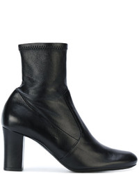 Женские черные кожаные ботинки от Jil Sander
