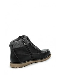 Мужские черные кожаные ботинки от Keddo