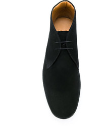 Мужские черные кожаные ботинки от Car Shoe